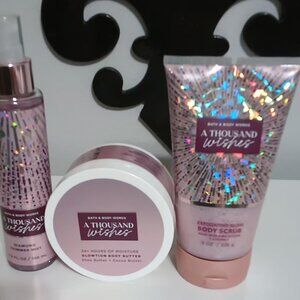 Bath and body works Thousands wishes gift set